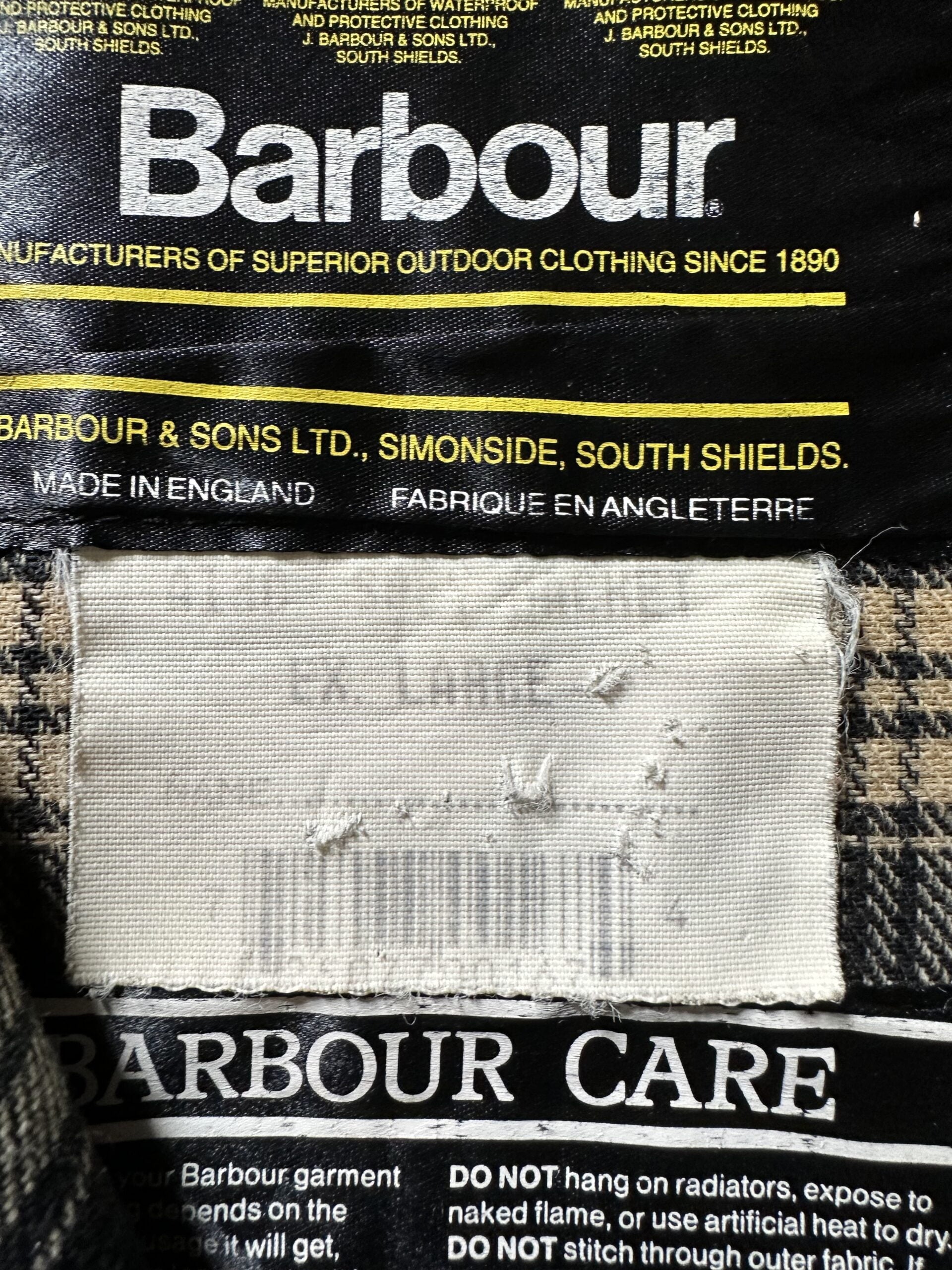 Vtg Barbour Spey (XL)