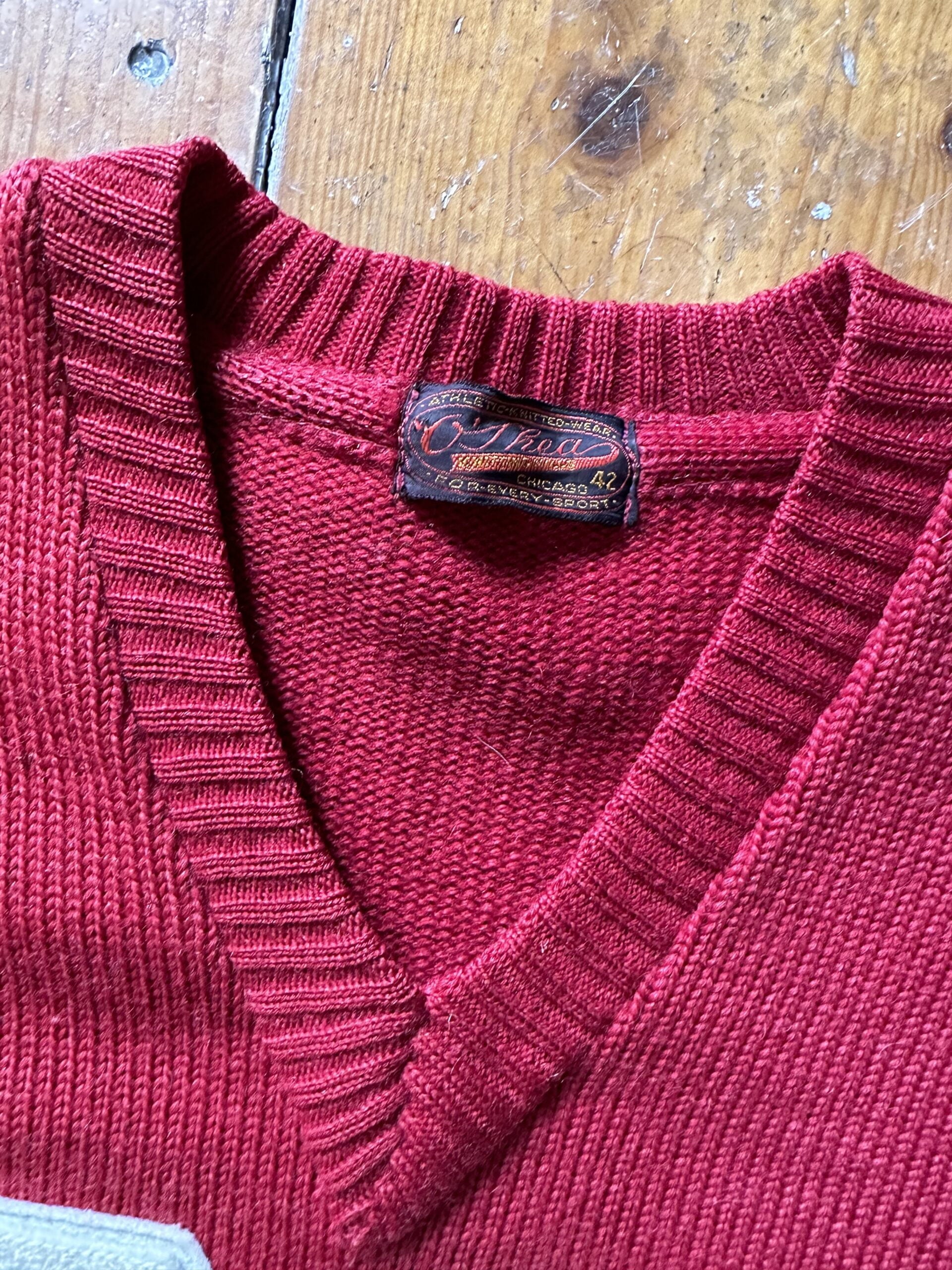 Vintage college sweater