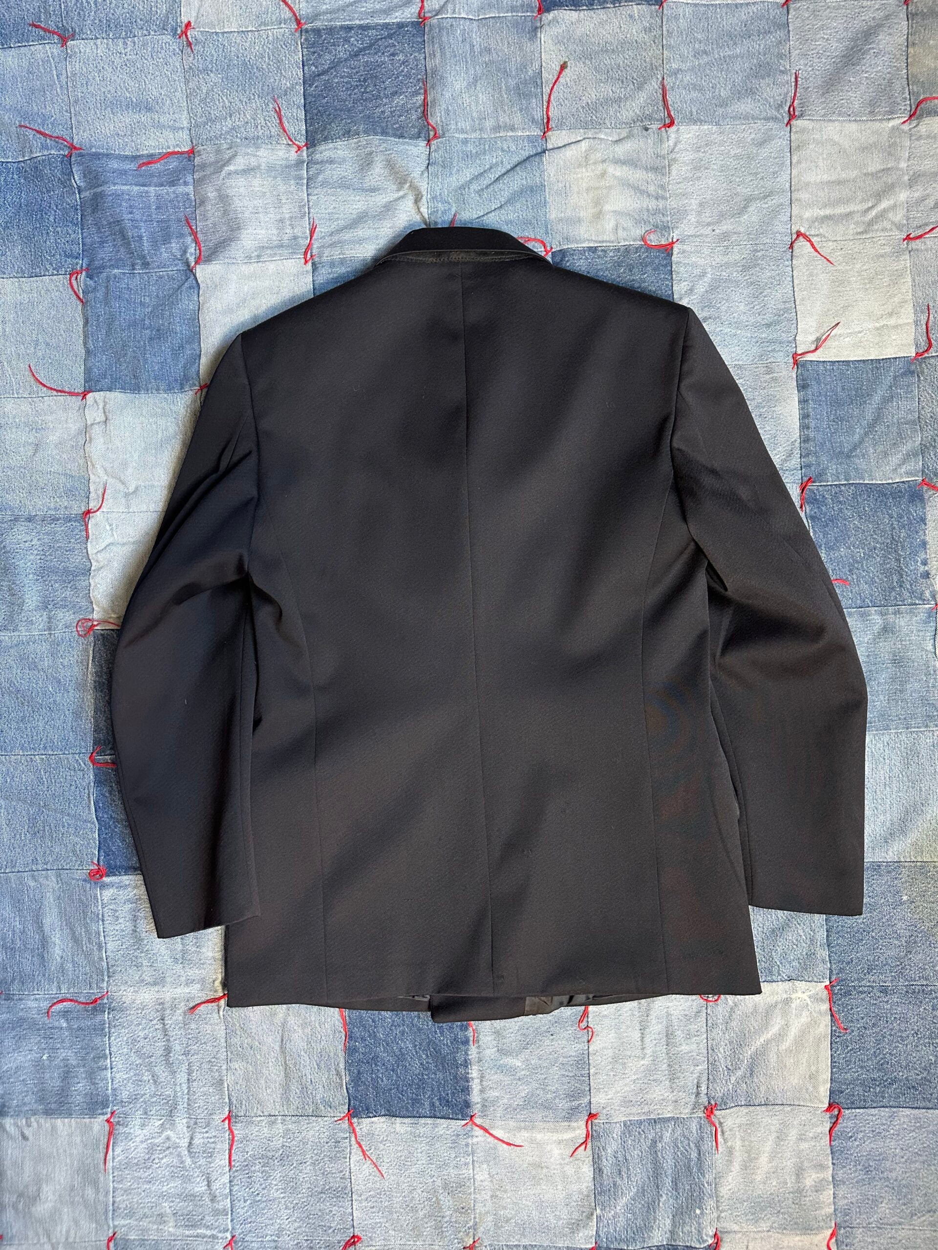 Italian Navy Double Breasted Jacket (M)