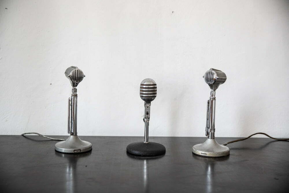 Set Microfoni da Tavolo – noleggio Rusted Vintage