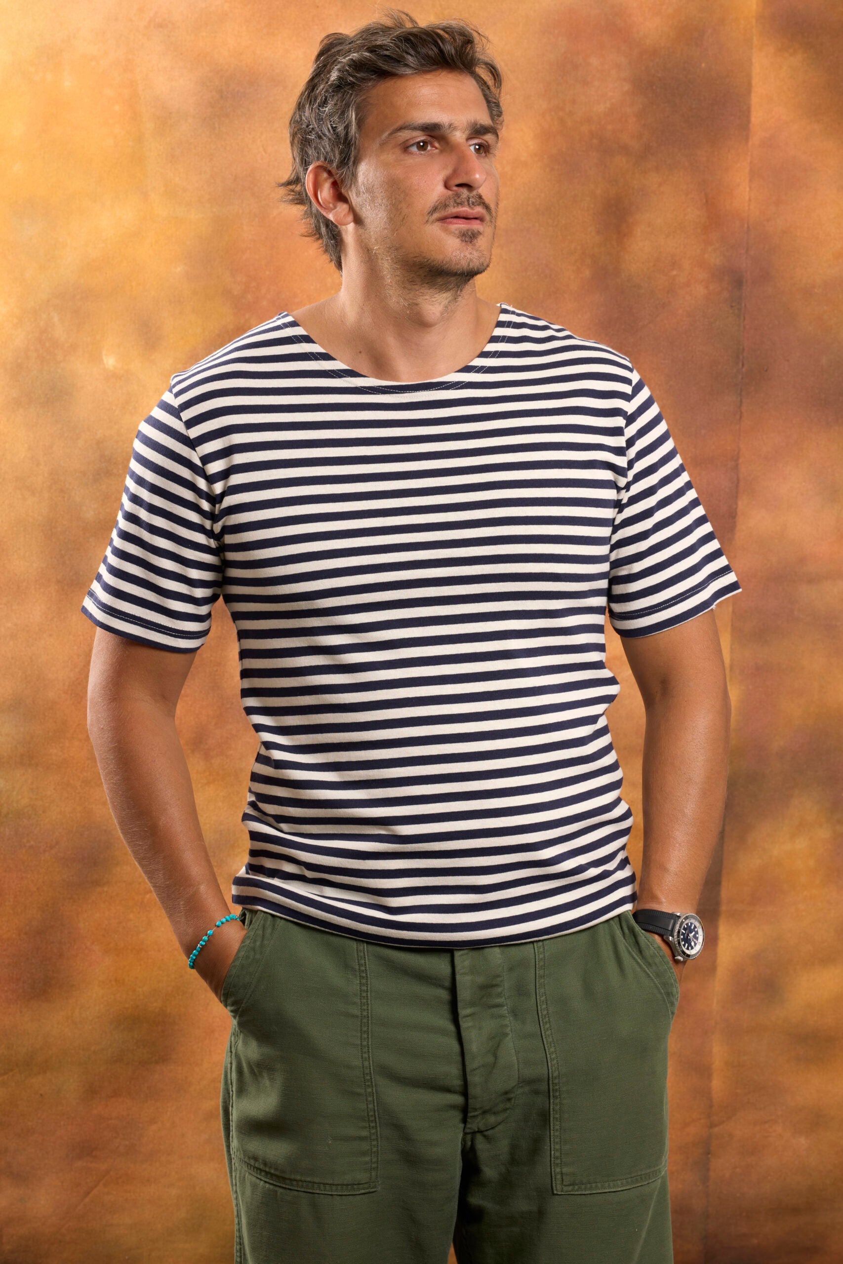 Telnyashka Short Sleeve Blue Navy (DEADSTOCK)