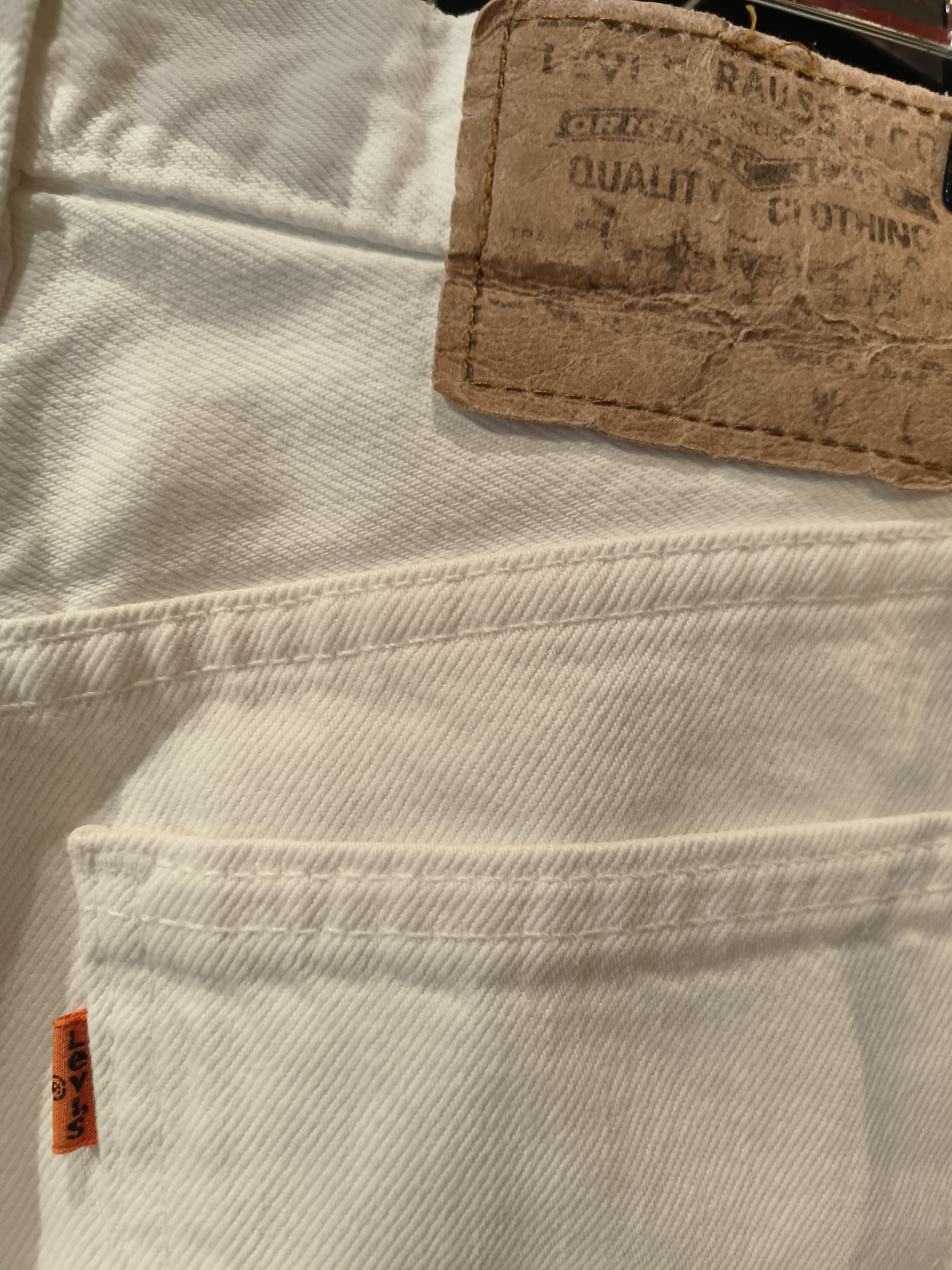 Levi's 505 WHITE Orage Tab.