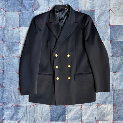 Italian Navy Double Breasted Jacket (M)